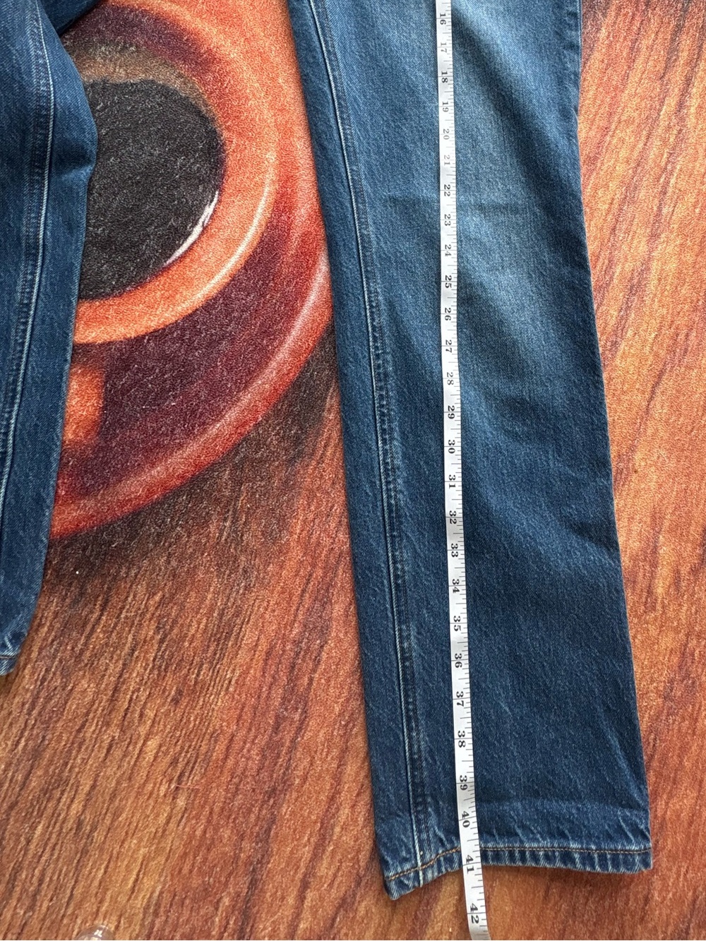 Aritzia Denim Forum The Joni High Rise Loose 29l Size 24 Blue Wash Everyday Wear - Picture 13 of 15